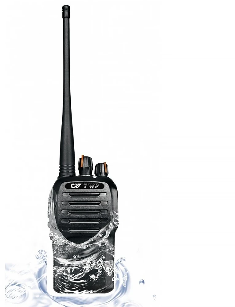 Nešiojama PMR radijo stotelė CRT 7WP, atspari vandeniui IP67, Vox, TOT, Scrambler