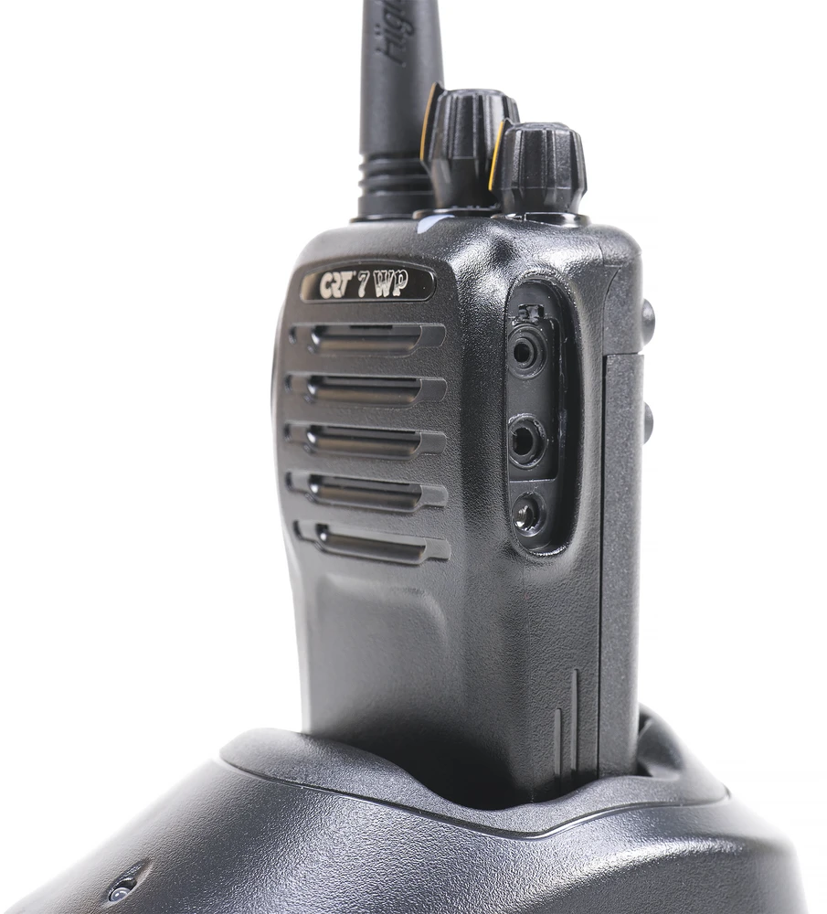 Nešiojama PMR radijo stotelė CRT 7WP, atspari vandeniui IP67, Vox, TOT, Scrambler