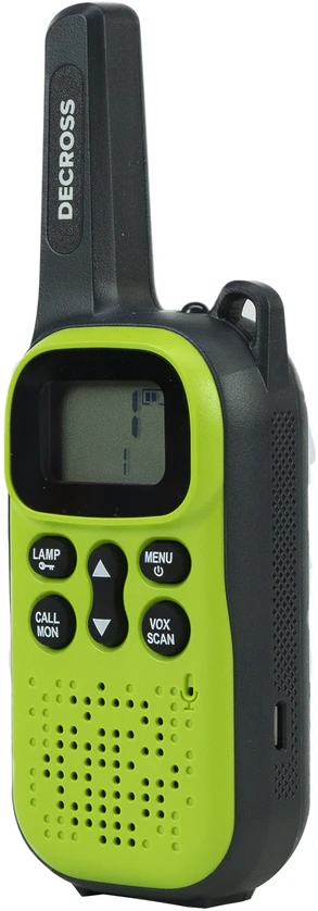 Nešiojama PMR radijo stotelė PNI Decross DC44, 446MHz, 0.5W, 16 kanalų, 800mAh NiMH, 2 vienetų komplektas
