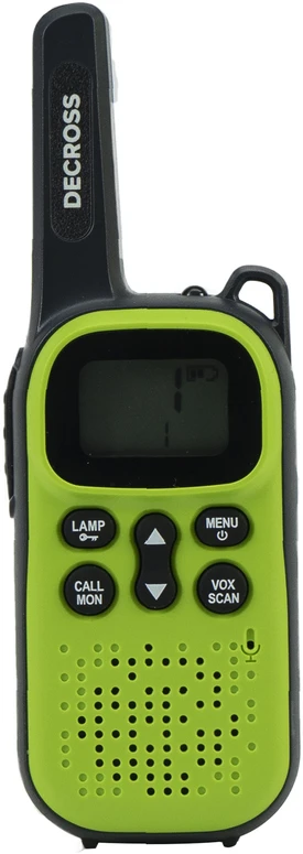 Nešiojama PMR radijo stotelė PNI Decross DC44, 446MHz, 0.5W, 16 kanalų, 800mAh NiMH, 2 vienetų komplektas