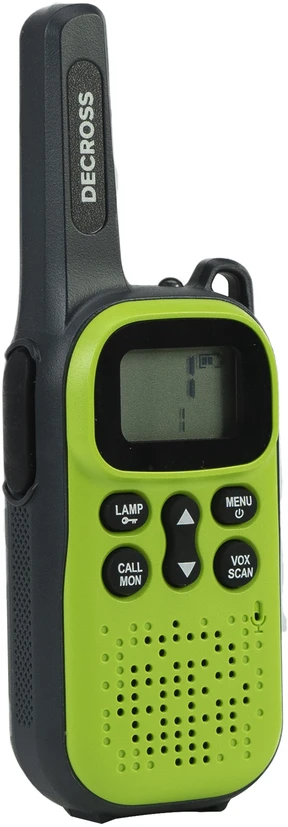 Nešiojama PMR radijo stotelė PNI Decross DC44, 446MHz, 0.5W, 16 kanalų, 800mAh NiMH, 2 vienetų komplektas