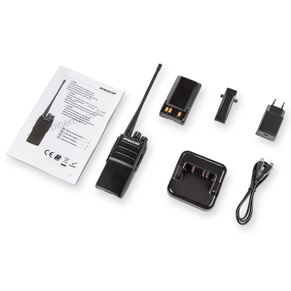 Nešiojama radijo stotelė Dynascan 220BT 446MHz PMR, 0.5W, 16 kanalų