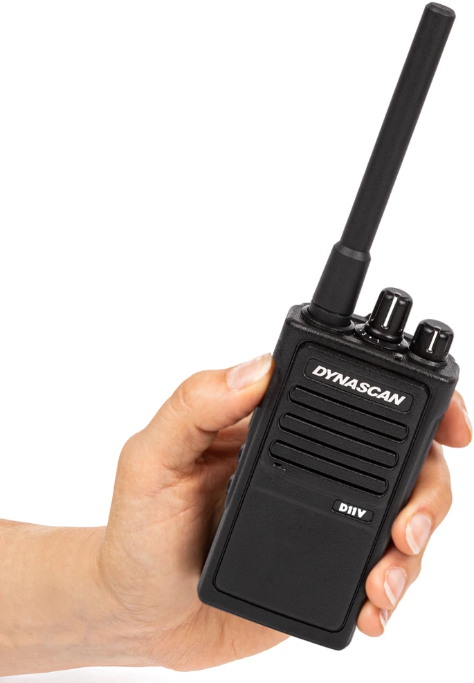 Nešiojama radijo stotelė Dynascan D11V DMR VHF, 136-174 MHz, 32 kanalai