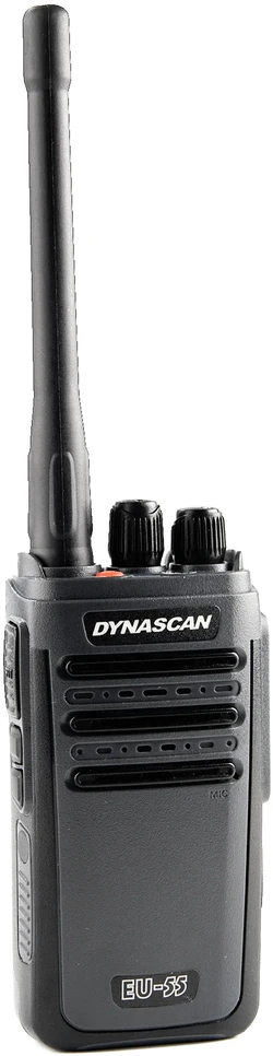 Nešiojama radijo stotelė PMR Dynascan EU-55, 446MHz, 0.5W, 16CH, CTCSS, DCS, 1500mAh, IP65