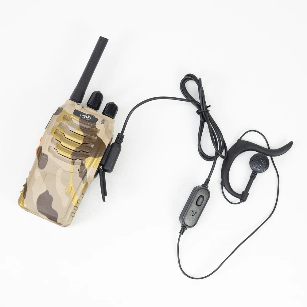Nešiojama radijo stotelė PNI PMR R40 Camo, 2 vnt. komplektas, 0,5 W, 16 programuojamų kanalų, 16 PMR ir 50 CTCSS bei 104 DCS tonų, ASQ, TOT, monitorius, programuojama, 1200 mAh baterijos, įkrovikliai ir ausinės komplekte