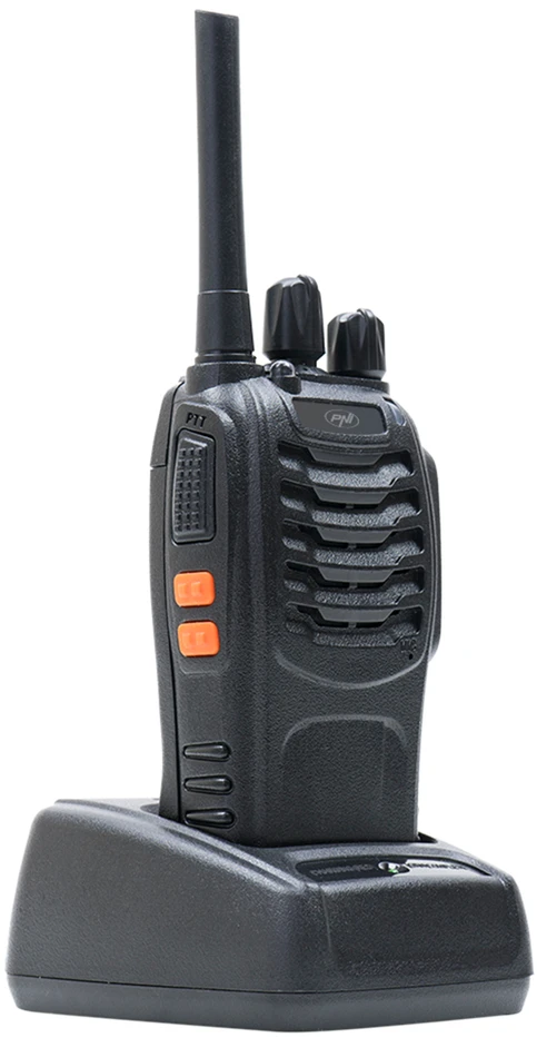 Nešiojama radijo stotelė PNI PMR R40 Pro, komplektas iš 2 vnt., 0.5W, ASQ, TOT, monitorius, programuojama, 1200mAh baterijos, įkrovikliai ir ausinės komplekte