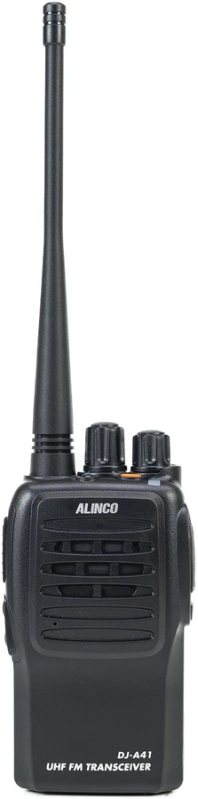 Nešiojama UHF radijo stotelė PNI Alinco DJ-A-41-E, 128 kanalų, 400-470 MHz, 1500 mAh, Scrambler, TOT, VOX, CTCSS-DCS