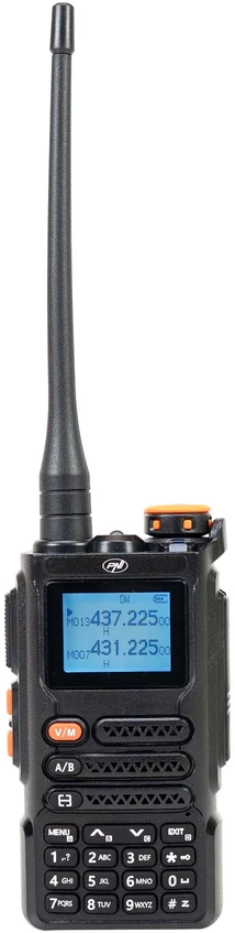 Nešiojama VHF/UHF radijo stotelė PNI P16UV, 999 kanalai, dviejų dažnių juostų TX ir 6 juostų RX, VOX perdavimas, nuskaitymas (Scan), FM radijas, orų kanalai, Li-Ion 2600 mAh