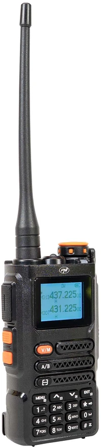 Nešiojama VHF/UHF radijo stotelė PNI P16UV, 999 kanalai, dviejų dažnių juostų TX ir 6 juostų RX, VOX perdavimas, nuskaitymas (Scan), FM radijas, orų kanalai, Li-Ion 2600 mAh