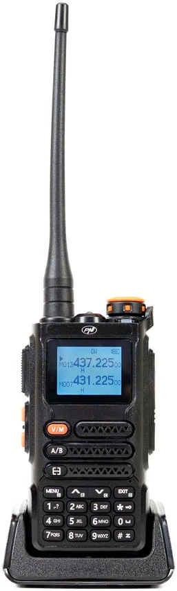 Nešiojama VHF/UHF radijo stotelė PNI P16UV, 999 kanalai, dviejų dažnių juostų TX ir 6 juostų RX, VOX perdavimas, nuskaitymas (Scan), FM radijas, orų kanalai, Li-Ion 2600 mAh