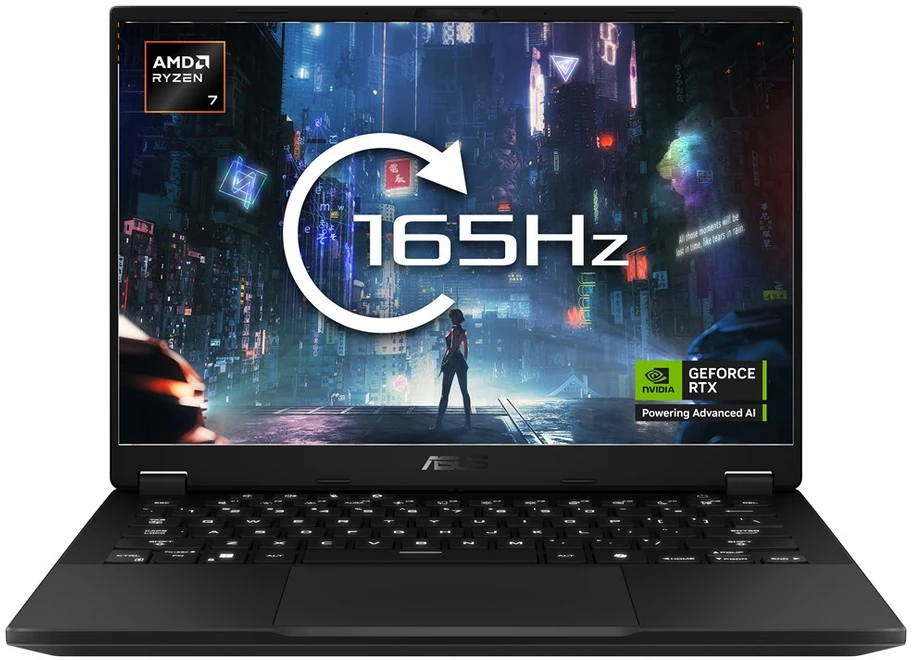Nešiojamas kompiuteris ASUS TUF Gaming A14 FA401UH-RG018 Ryzen 7 260 14.0" 2.5K 165Hz IPS lygio 400nits AG 16GB LPDDR5X SSD512 GeForce RTX 5050_8GB WLAN+BT Cam1080p 73WHrs NoOS Jaeger Pilkas