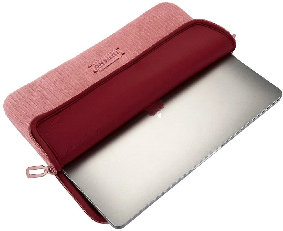 Nešiojamas kompiuteris Bag Tucano Velluto 2 Sleeve 14″ for MacBook pink
