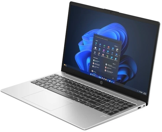 Nešiojamas kompiuteris HP 255R G10 R5 / 16GB / 512GB SSD / 15,6″ FHD IPS / W11H / US išdėstymas / Sidabrinis
