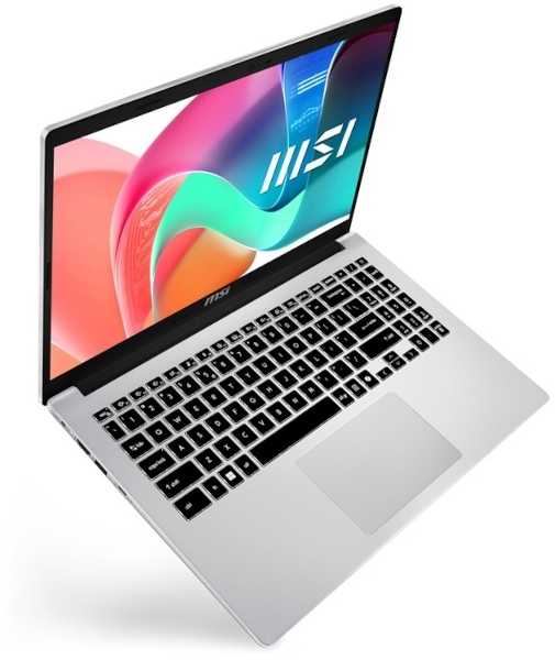 Nešiojamas kompiuteris MSI Modern 15 F1MG-652XHR Intel Core 7 / 16GB / 512GB SSD / 15.6 FHD IPS-level / Intel Graphics / Windows 11 Home / US išdėstymas / sidabro spalvos