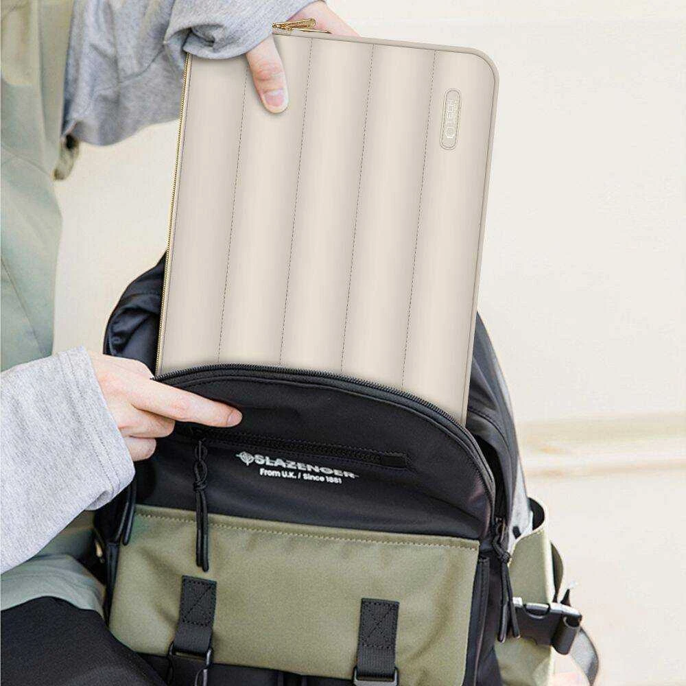 Nešiojamo kompiuterio dėklas 13″ – 14″ Tech-Protect Puffy sand