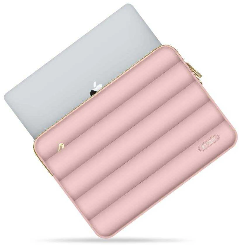 Nešiojamo kompiuterio dėklas 13″ – 14″ Tech-Protect Puffy Dusty Rose