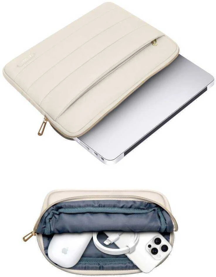 Nešiojamo kompiuterio dėklas 13″ – 14″ Tech-Protect Puffy sand