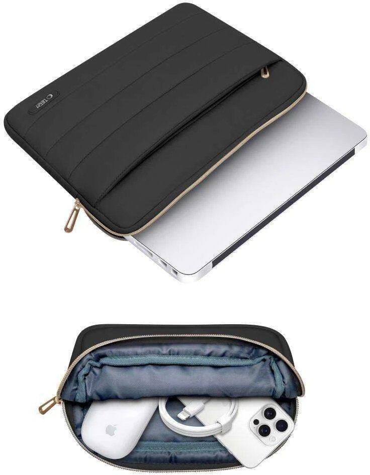 Nešiojamo kompiuterio dėklas 15″ – 16″ Tech-Protect Puffy juodas