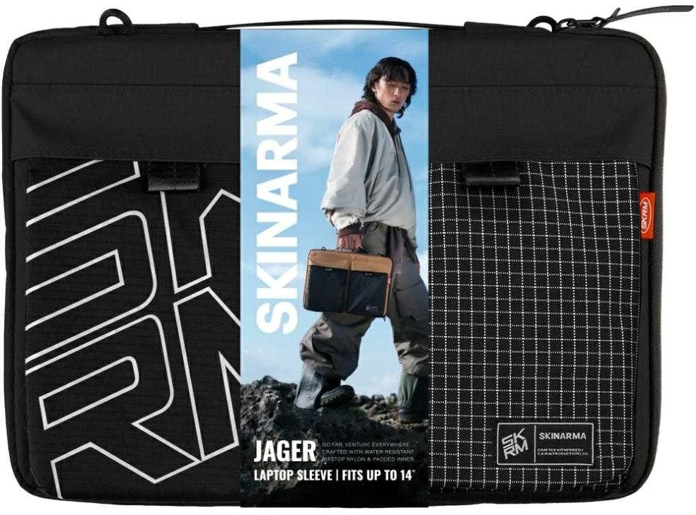 Nešiojamo kompiuterio dėklas Skinarma Jager 14" juodos spalvos