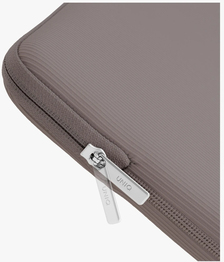 Nešiojamas kompiuteris Sleeve UNIQ Cyprus Ridge Edition 16″ waterproof neoprene pilkos spalvos