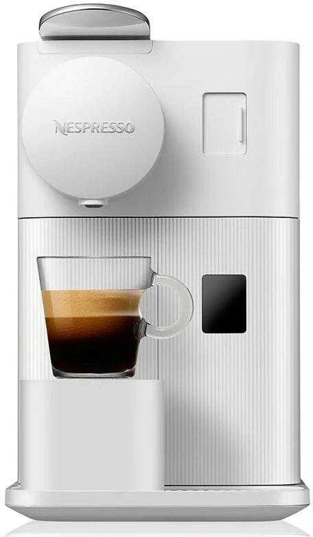 Automatinis kavos aparatas su pieno plakikliu Delonghi EN510.W Nespresso, Baltos spalvos