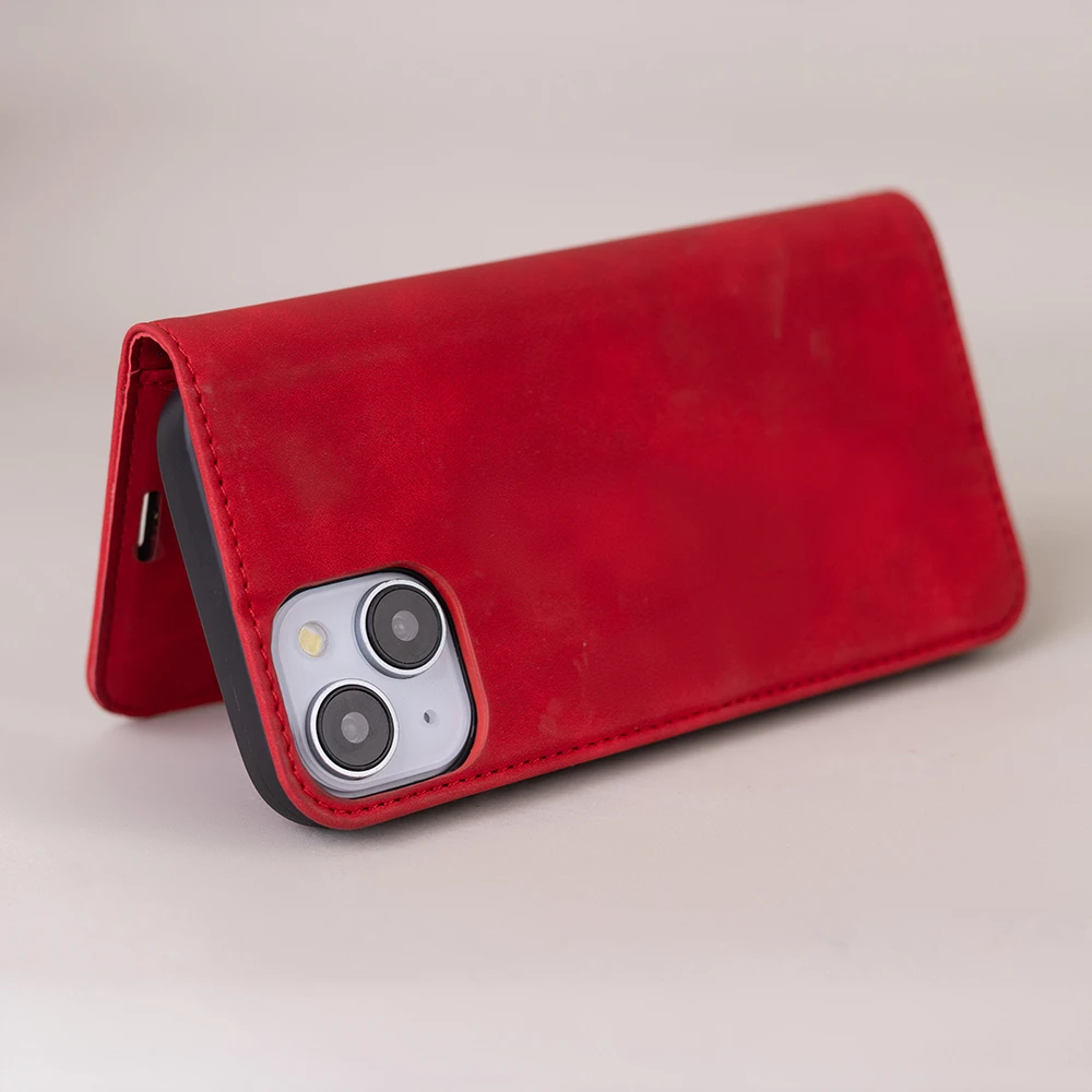 TFO Išmanusis zomšinis dėklas Samsung Galaxy A52 4G / A52 5G / A52S 5G raudonas