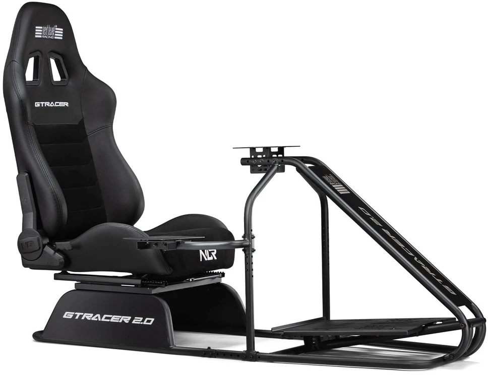 „Next Level Racing GTRacer 2.0“, lenktynių kabina – juodas