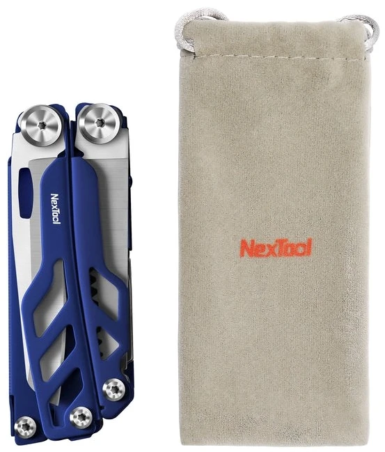 NexTool FLAGSHIP Pro NE20271 16-in-1 multitool, mėlynas + belt pouch