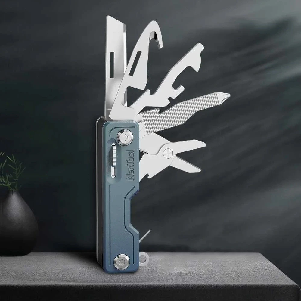 NexTool NE20098 10-in-1 multi-tool knife, žalias