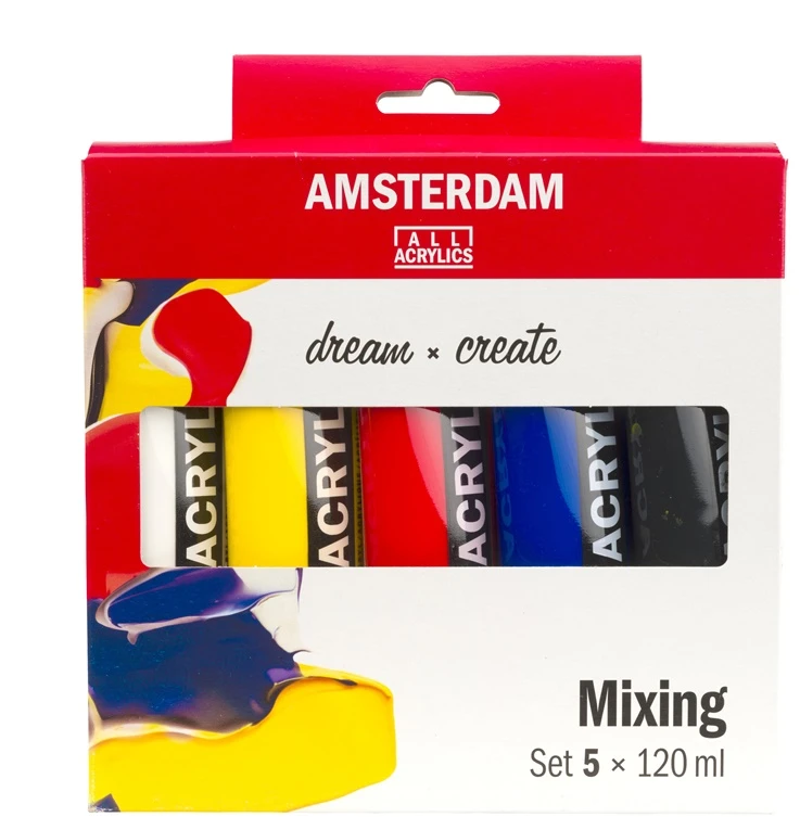 Nežinomas DAŽAI AKRILILIAI RINKIN MIXING 5X120ML