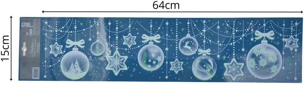 Christmas Decoration LANGŲ LIPDUKAS 64×15 CM 549967