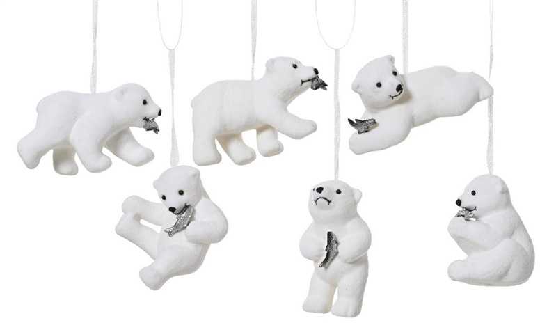 Nežinomas Christmas Tree toy Bear. 8.5 cm. plastikas