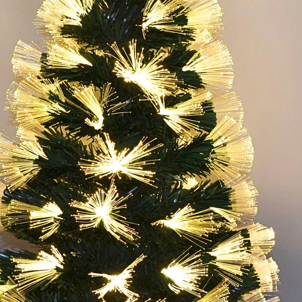 Christmas Decoration ŠVIESOLAIDINĖ DEKORATYVINĖ EGLUTĖ ŠILTA BALTA 90CM 220309