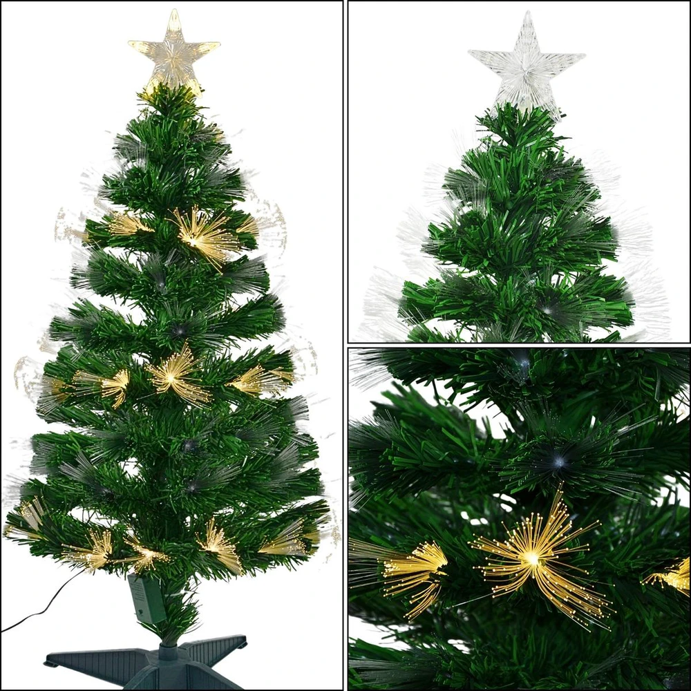 Christmas Decoration ŠVIESOLAIDINĖ DEKORATYVINĖ EGLUTĖ ŠILTA BALTA 90CM 220309