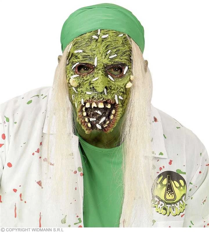 Nežinomas Kaukė ZOMBIE 00375, balta/žalia, guma