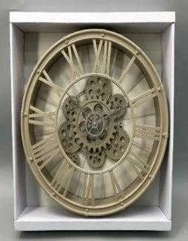 None Nežinomas Sieninis laikrodis SUKAMASIS MECHANIZM 38CM CAPPUCCINO 425841