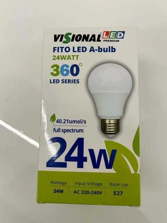 Visional LEMPA LED E27 24W AUGALAMS