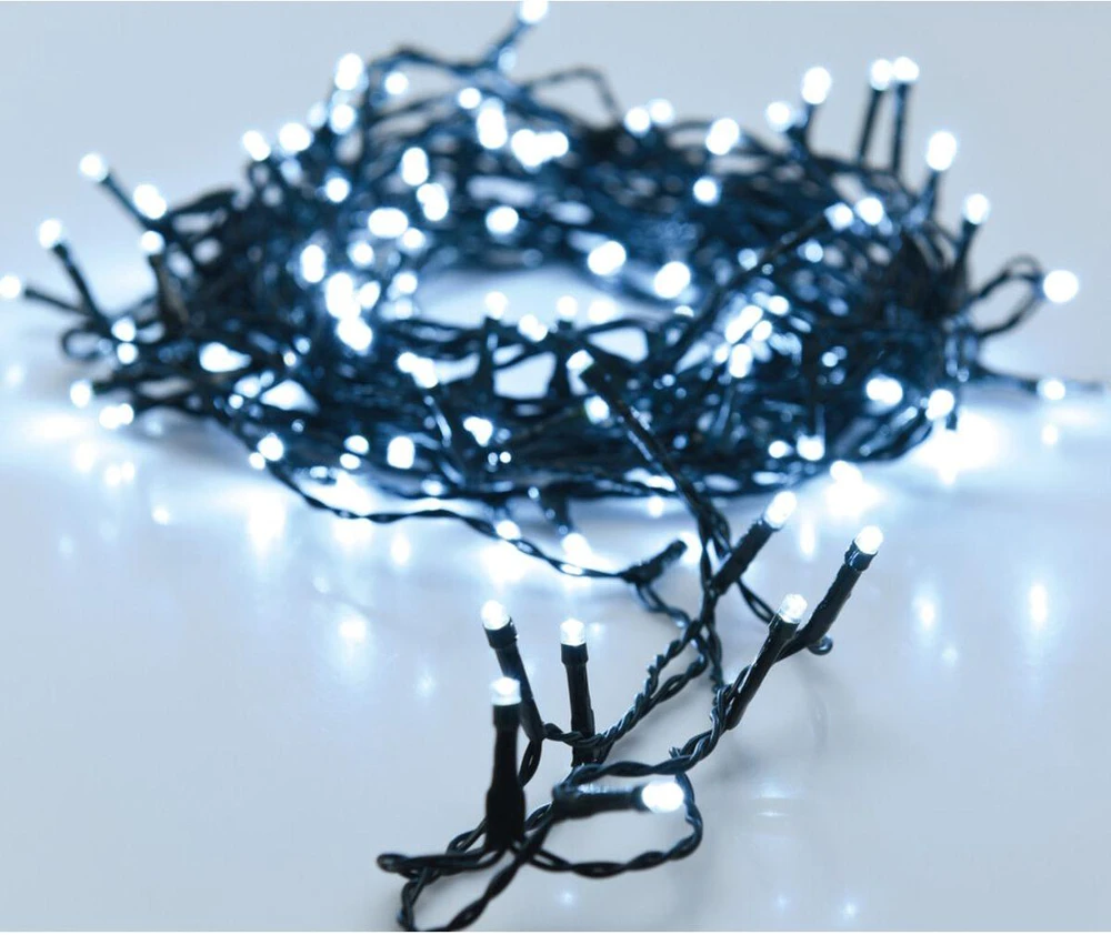 Christmas Decoration KALĖDINĖS LEMPUTĖS ŠVIESOS GIRLIANDA 240 LED LAIKMATIS ŠALTA BALTA 809993