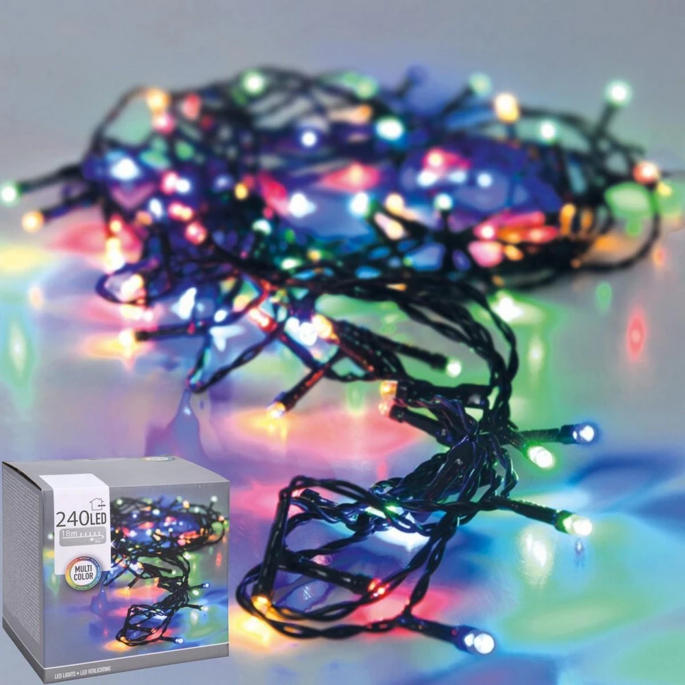 Christmas Decoration KALĖDINĖS LEMPUTĖS GIRLIANDA 240 LED SU LAIKMAČIU MULTICOLOR 809580