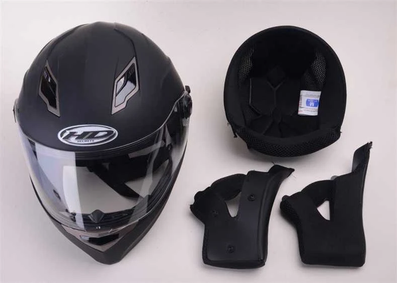 Nežinomas Motociklininko šalmas HD-09B, dydis M, juodas