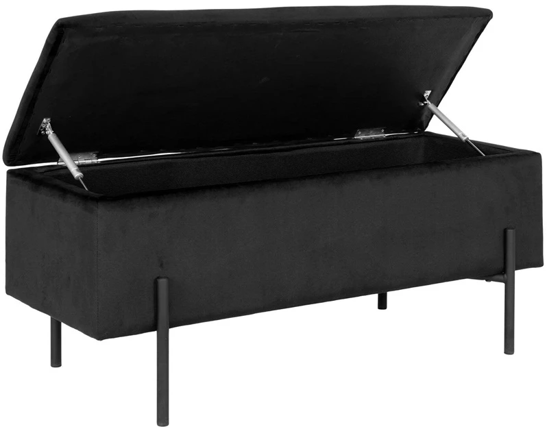 Nežinomas Hallway bench Watford. juodos spalvos. 36.5x95x46cm
