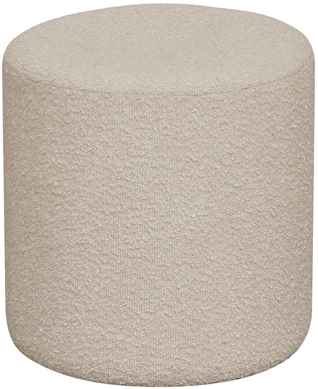 None Pouf Ejby sand color. 34x34x36cm