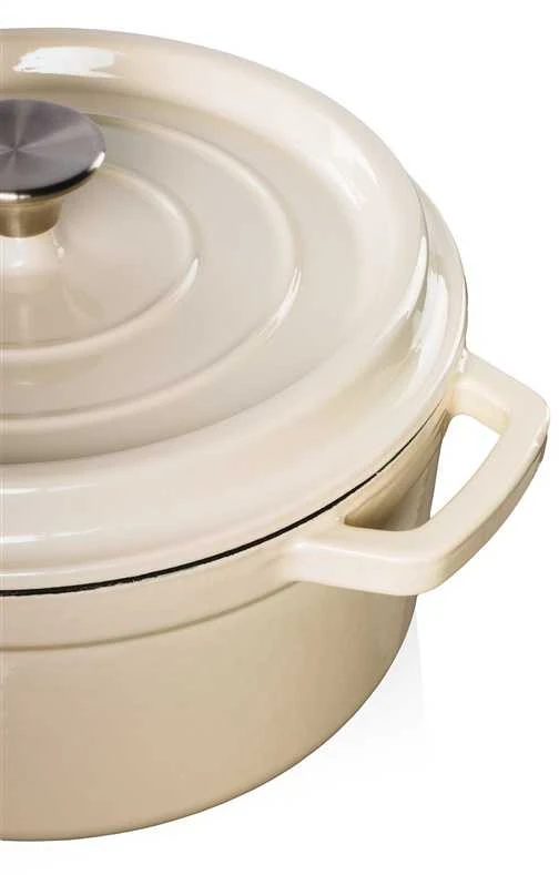 Sourcing Puodas Grand feu FEUMWHITE, 24 cm x 24 cm x 10.5 cm, 3.5 l