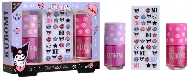 Cartoon Air-Val Kuromi Set Duo Laca Uñas Decorac