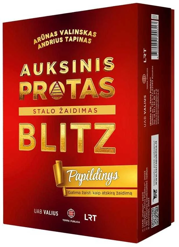 None Stalo žaidimo papildymas Auksinis Protas. BLITZ