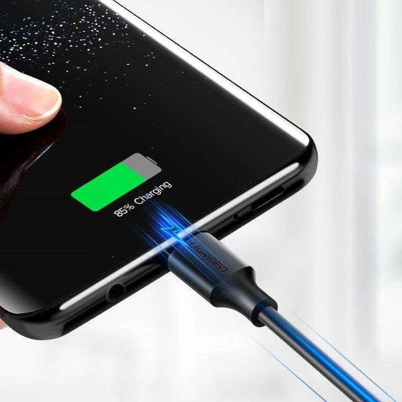 Ugreen US184 20882 USB-A 3.0 / USB-C 3A kabelis 1m – juodos spalvos