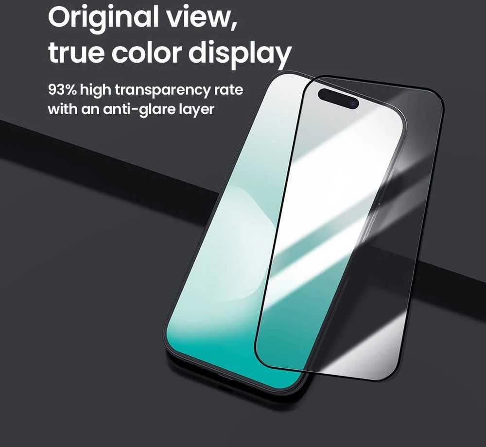 Nillkin Apsauginis stiklas 2.5D CP+ PRO juodos spalvos skirtas Apple iPhone 17 Pro (su aplikatoriumi)