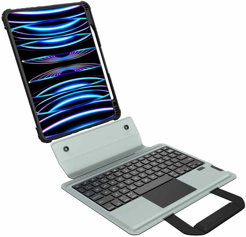 Nillkin Bumper GO Keyboard Case (Backlit Version) skirtas Apple iPad Pro 12.9 2020/2021/2022/ Air 13 2024/2025 juodos spalvos