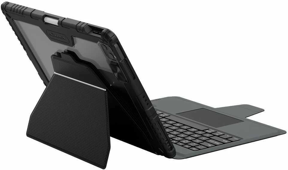 Nillkin Bumper Link Keyboard dėklas (Backlit Version) skirtas Apple iPad Pro 12.9 2020/2021/2022/ Air 13 2024/2025 juodos spalvos