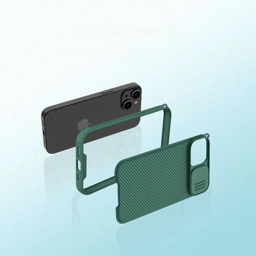 Nillkin CamShield Pro Apple iPhone 14 Plus Armored Camera Protector dėklas telefonui mėlynos spalvos